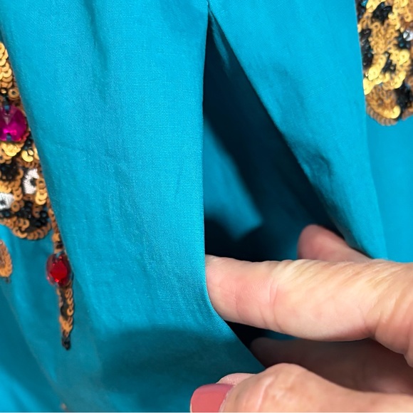 QUEEN OF SPARKLES - SIZE MED - THE LEAPIN’ LEOPARD BABYDOLL DRESS - EXC COND B20 - Picture 5 of 13